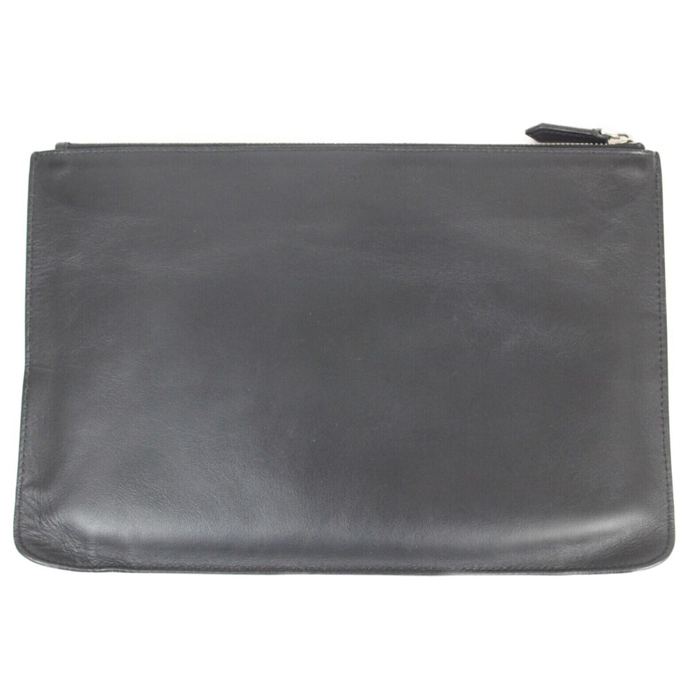 Fendi Black Eye Shoulder Yellow Clutch Monster Leather Bag Bugs